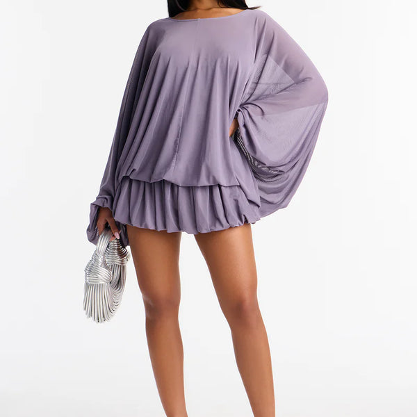 The It Girl Mesh Mini Dress