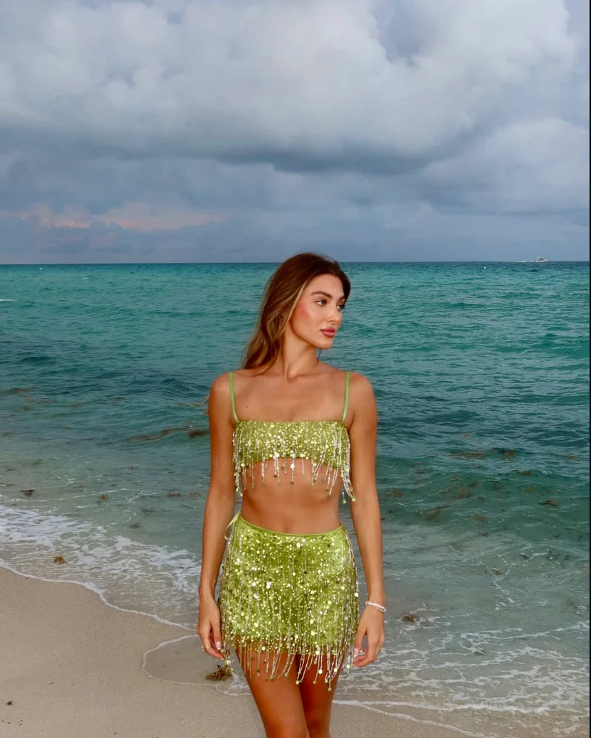 Celeste Fringe Co-Ord Set