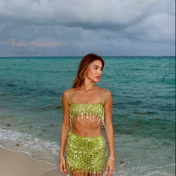 Celeste Fringe Co-Ord Set