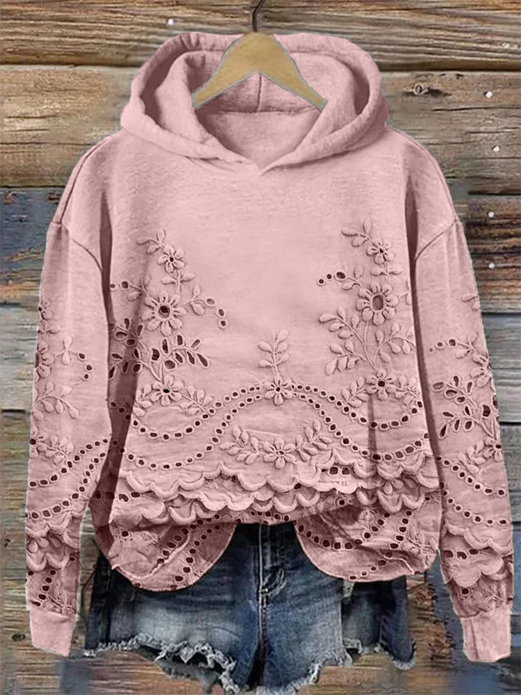Sweat à capuche « Fleur délicate »