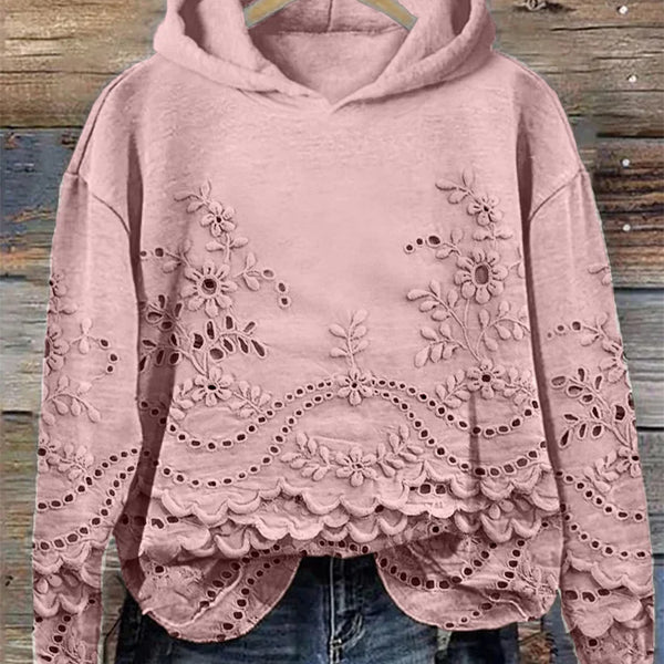 Sweat à capuche « Fleur délicate »