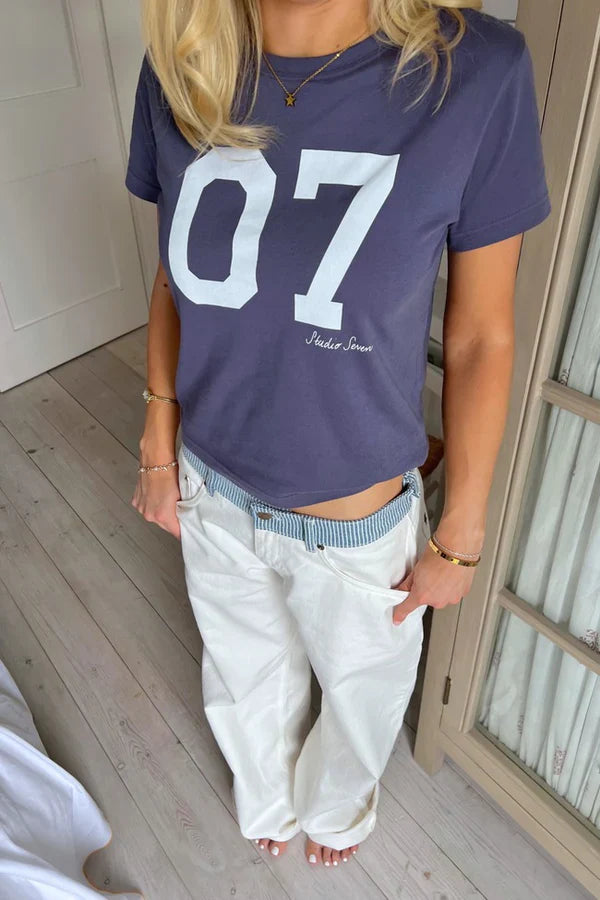 Jeans amples à double taille