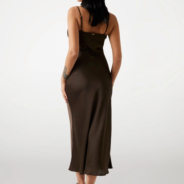 Das Seiden-Midi-Kleid