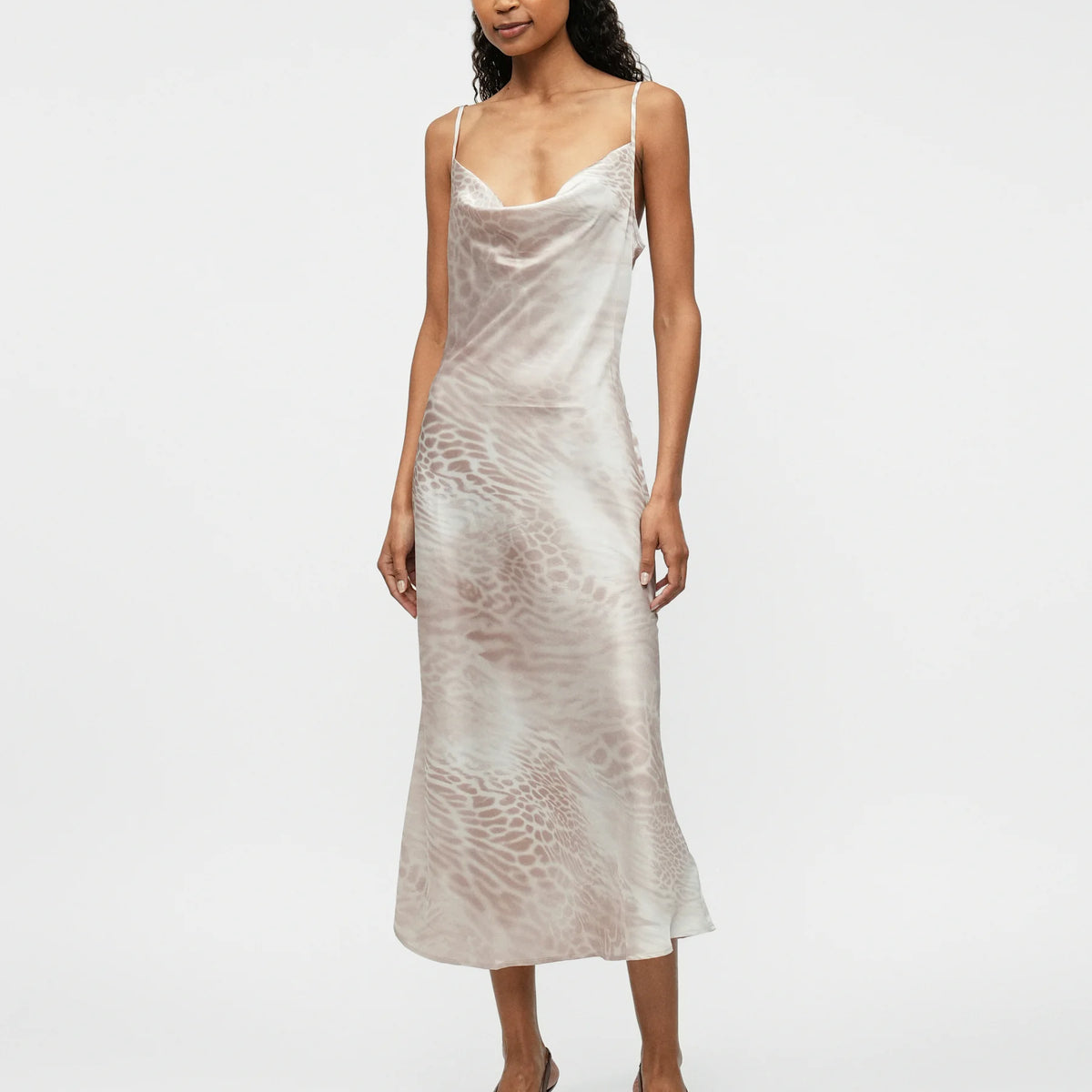 Das Seiden-Midi-Kleid