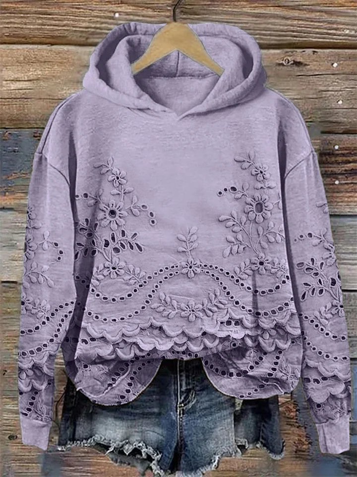 Sweat à capuche « Fleur délicate »