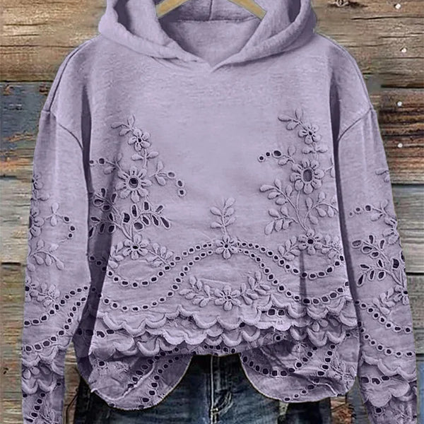 Sweat à capuche « Fleur délicate »