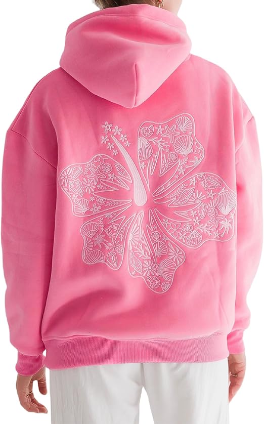 Sweat à capuche Rêve d'hibiscus
