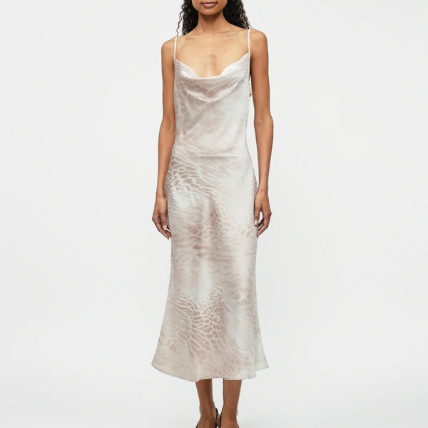 Das Seiden-Midi-Kleid