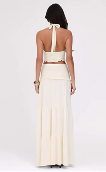 Twist Halter & Maxi Skirt Co-ord