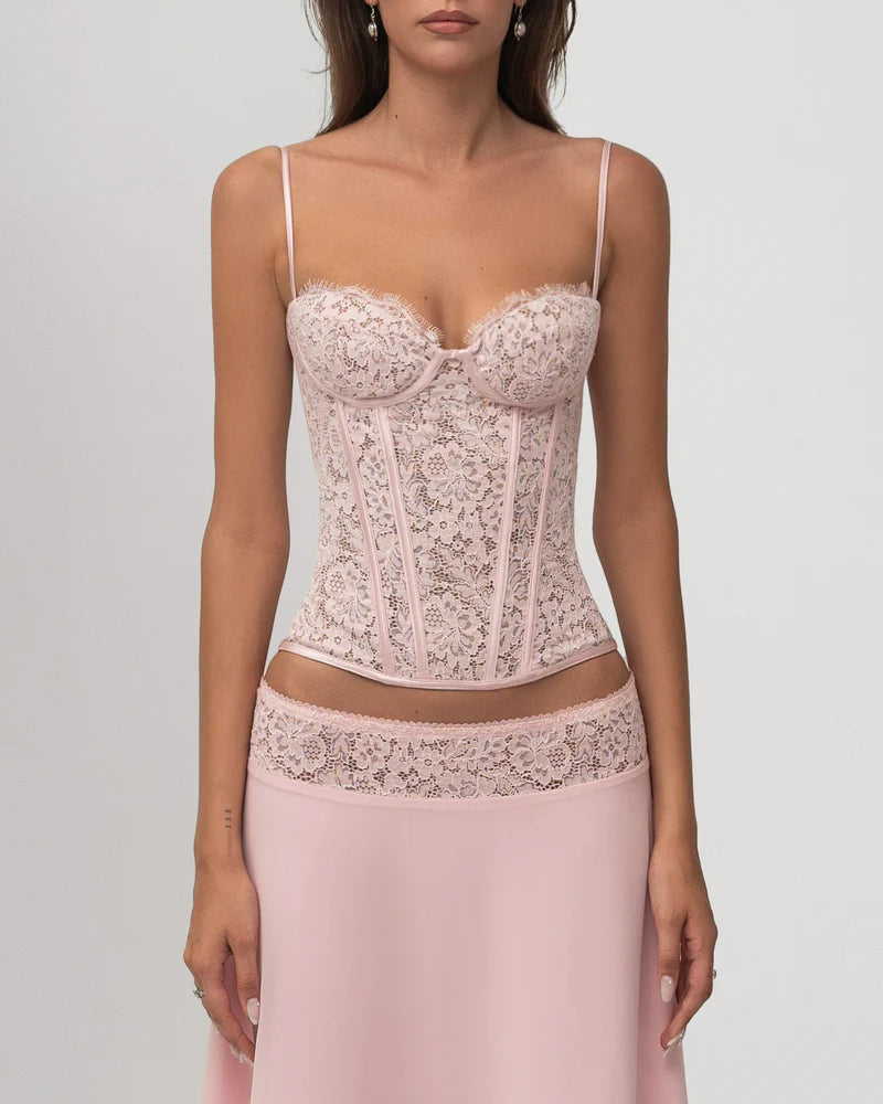 Ensemble corset en dentelle Seraphina