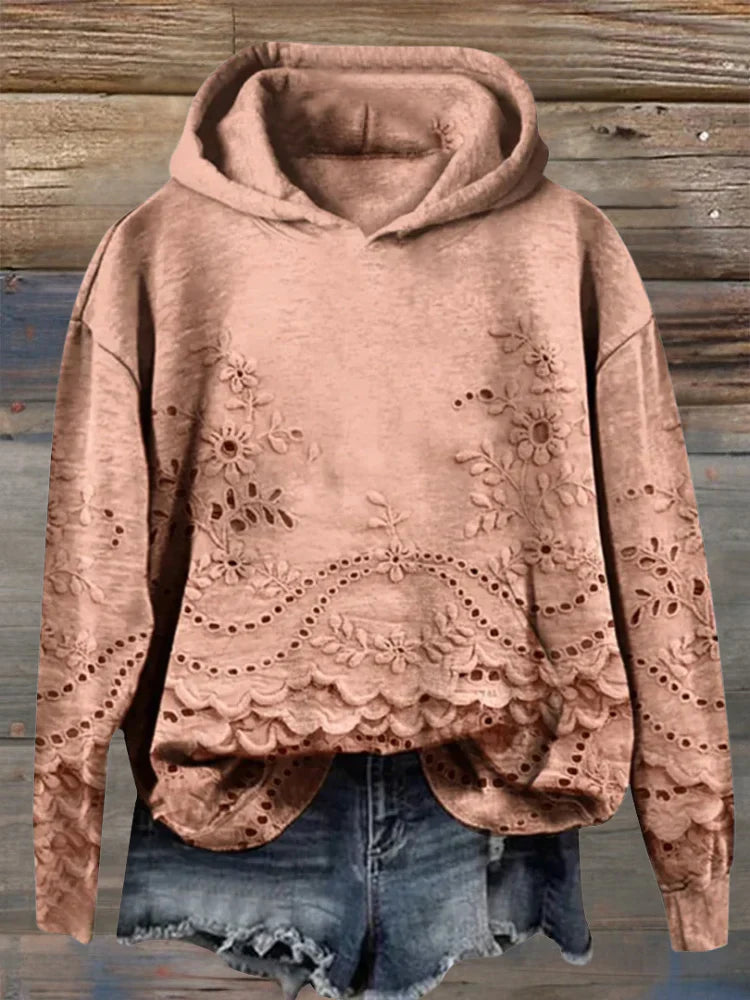 Sweat à capuche « Fleur délicate »