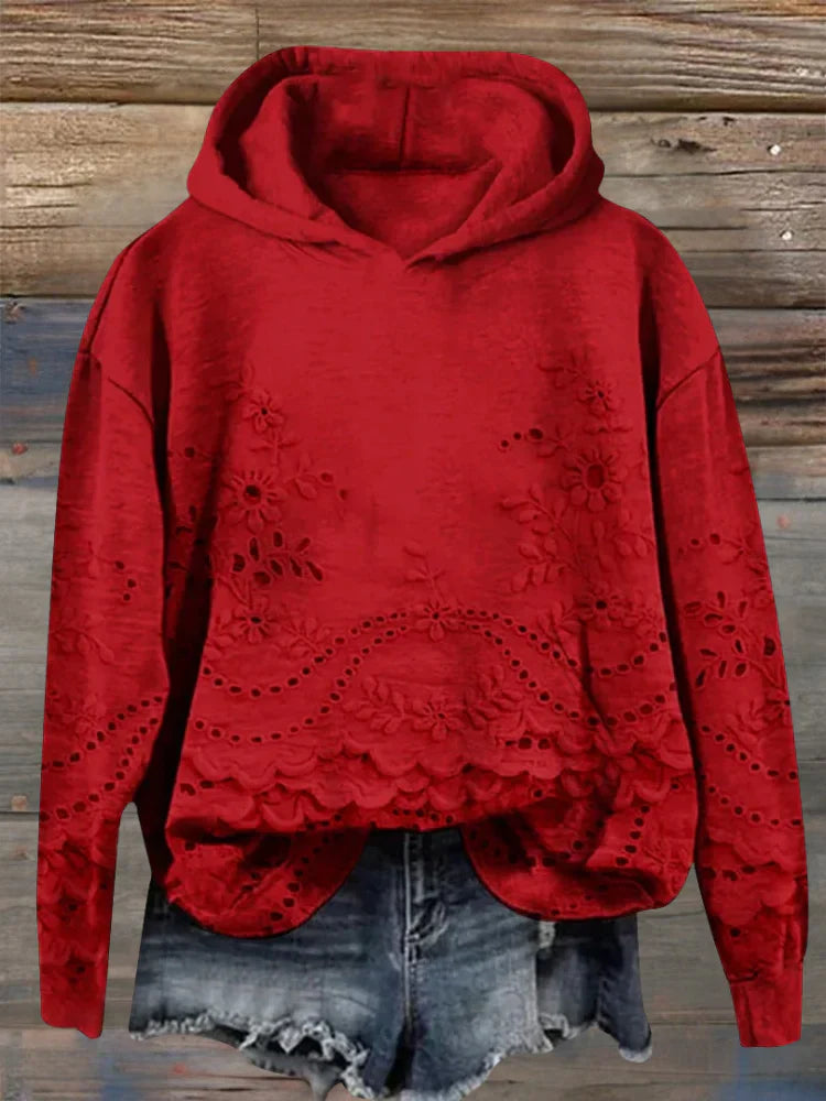 Sweat à capuche « Fleur délicate »