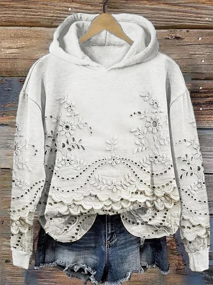 Sweat à capuche « Fleur délicate »