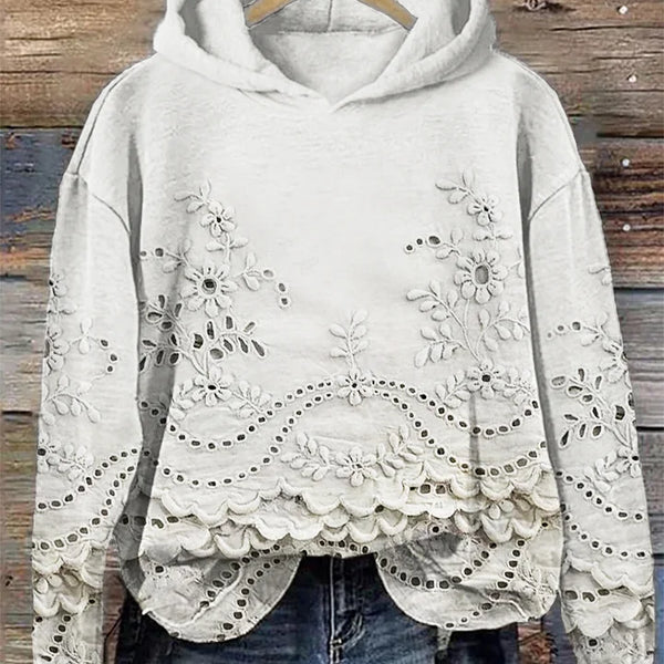 Sweat à capuche « Fleur délicate »