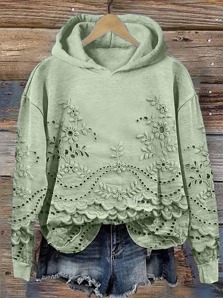 Sweat à capuche « Fleur délicate »