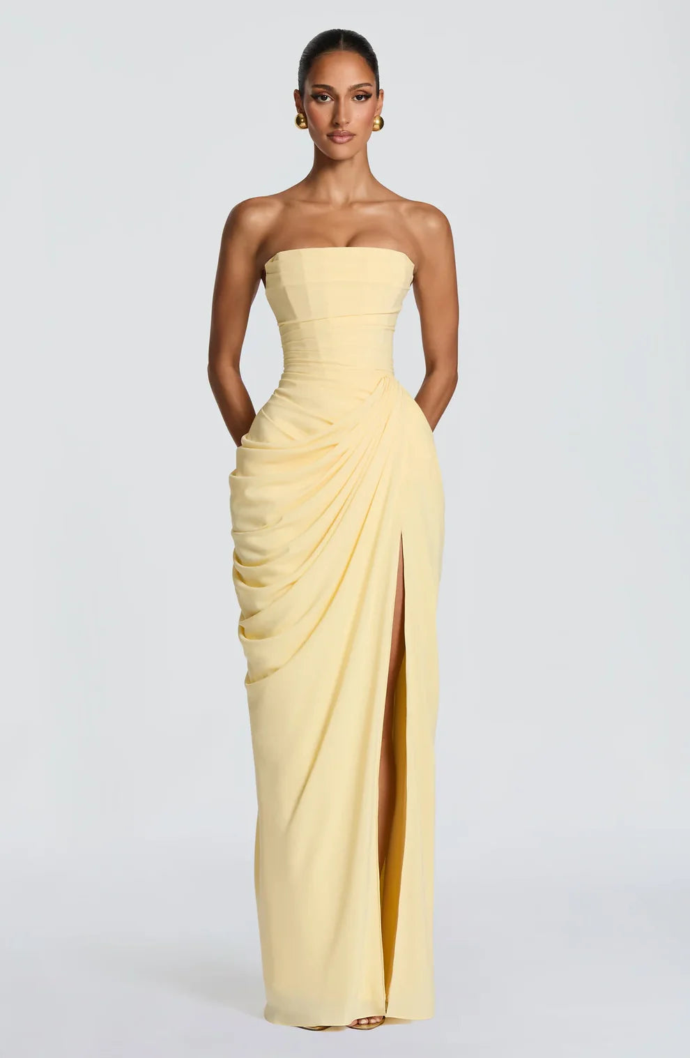 Valentina Draped Maxi Dress