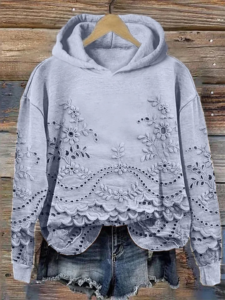 Sweat à capuche « Fleur délicate »