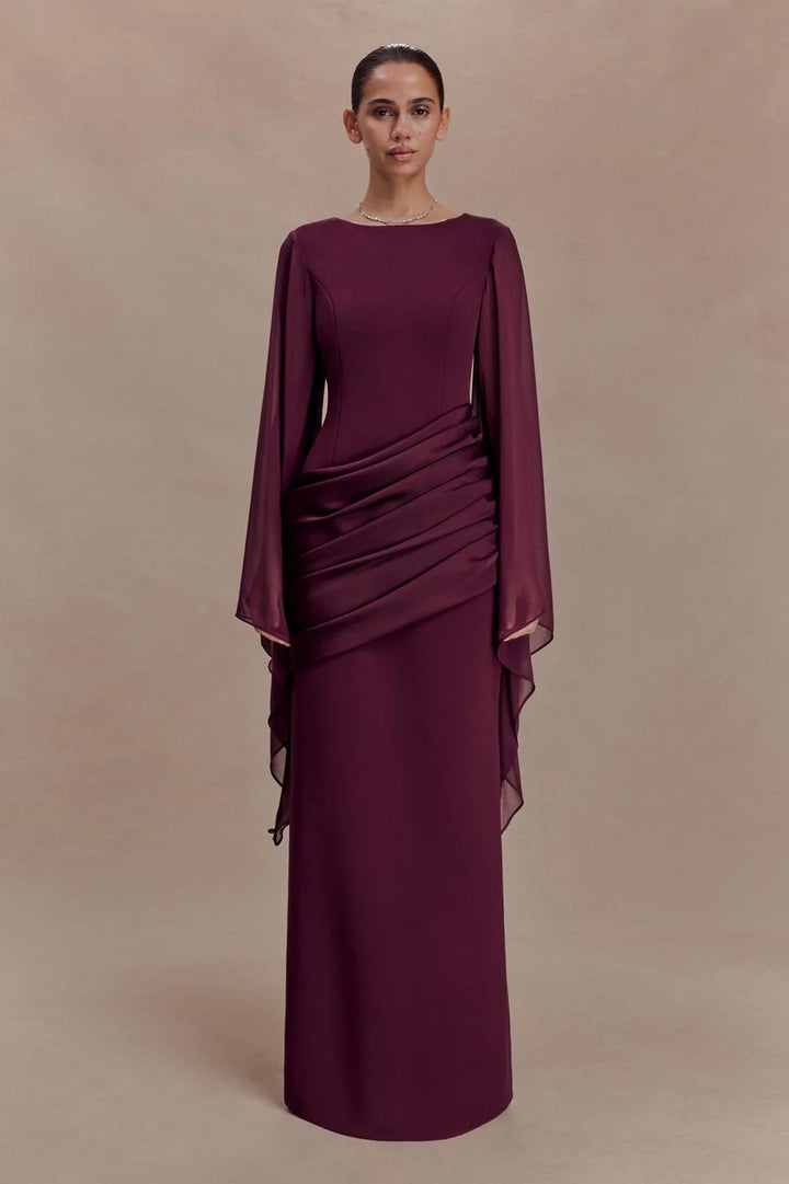 Aurélie Draped Evening Gown