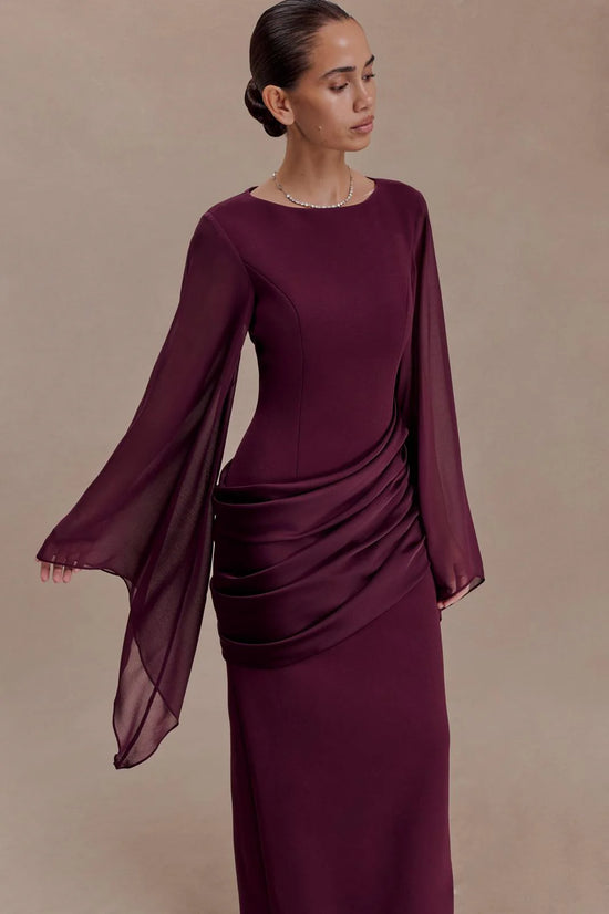 Aurélie Draped Evening Gown