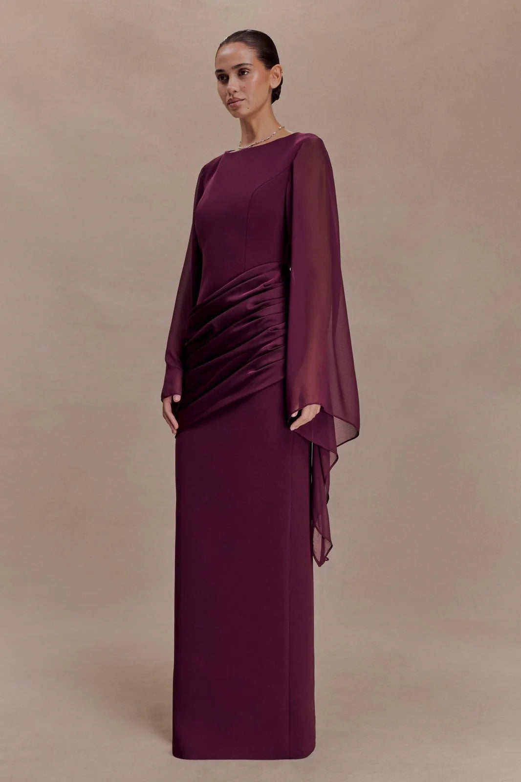 Aurélie Draped Evening Gown