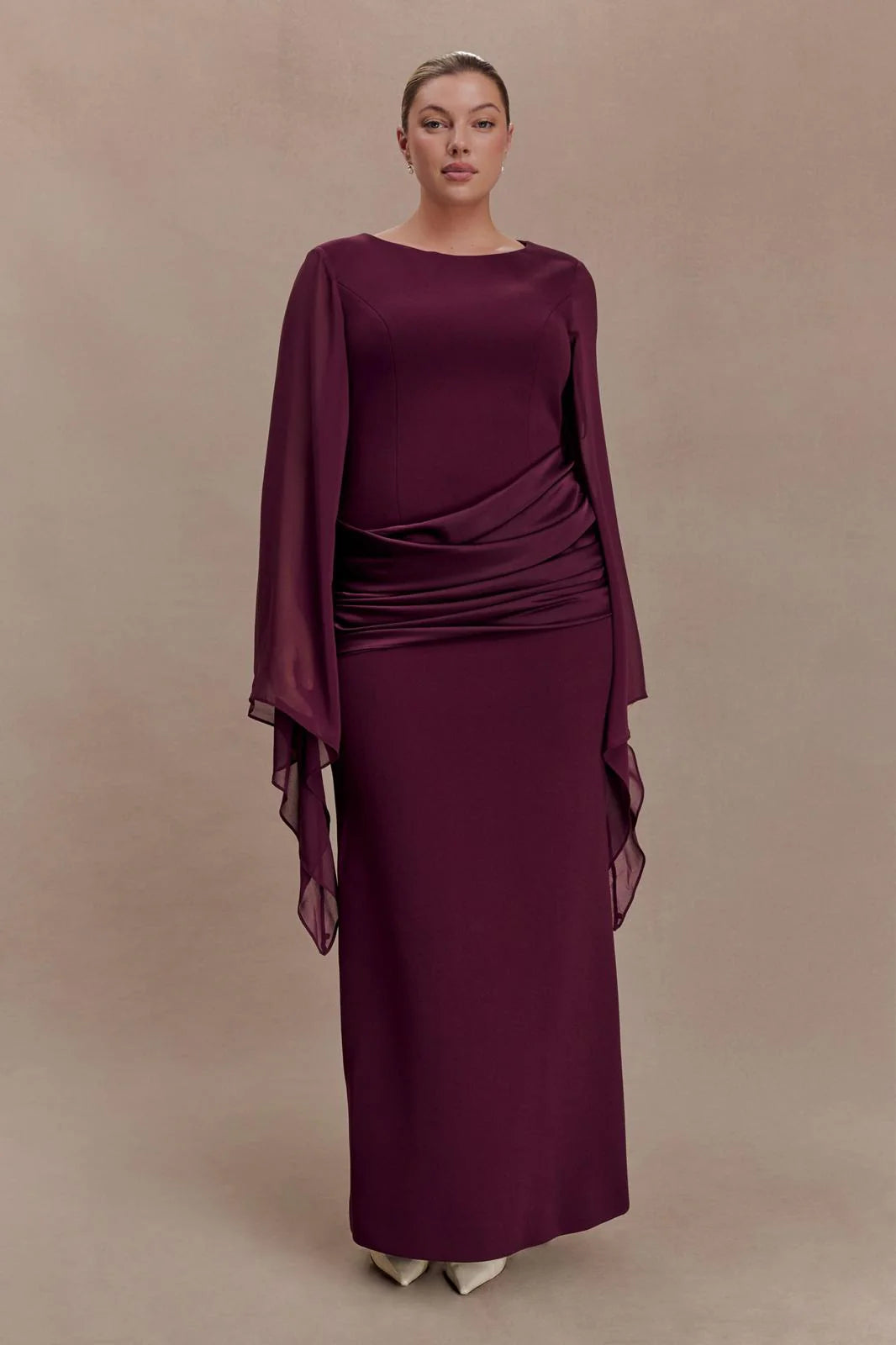 Aurélie Draped Evening Gown
