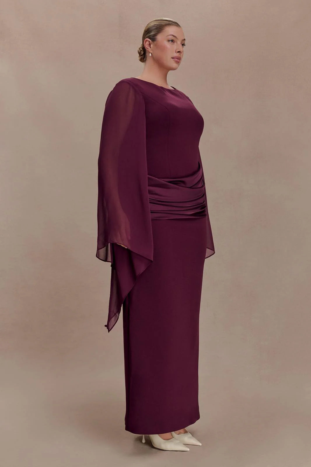 Aurélie Draped Evening Gown