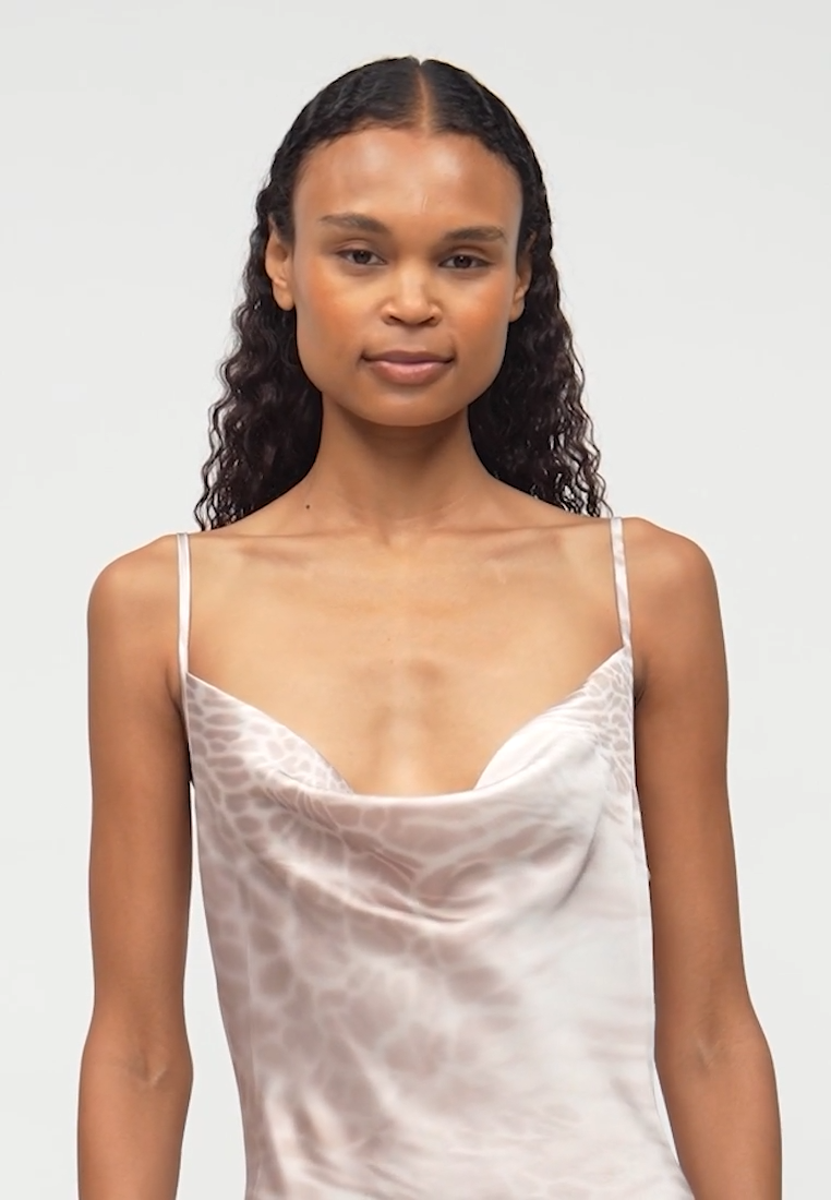 Das Seiden-Midi-Kleid
