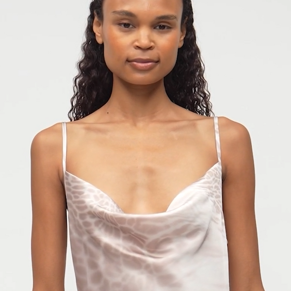 Das Seiden-Midi-Kleid
